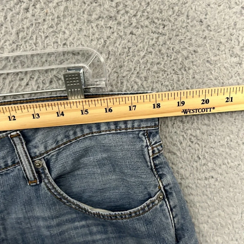Levis Jeans Mens 36x30 Blue Denim 527 Bootcut Medium Wash Work Wear Cotton Adult